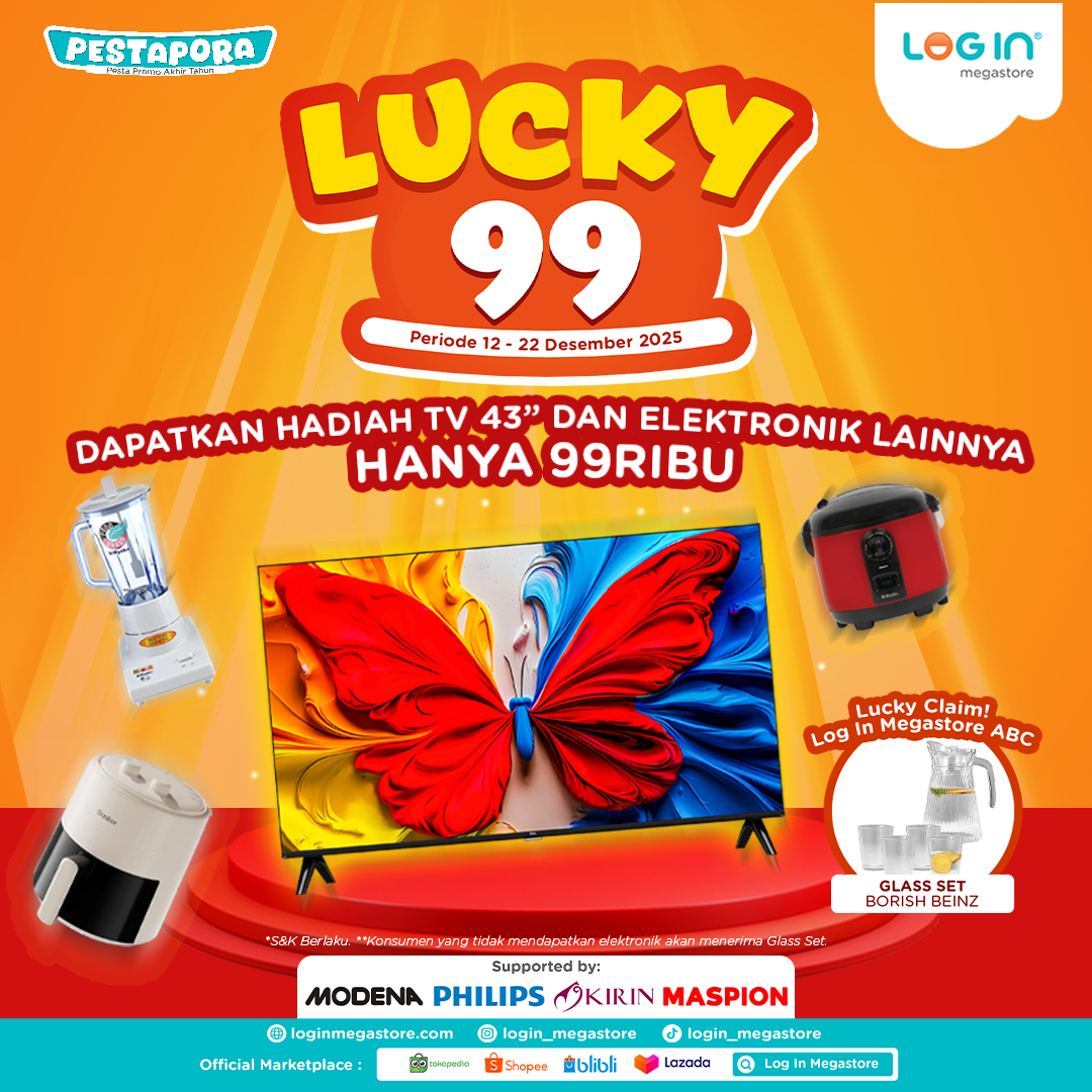 Banner Lucky 99 - Login Megastore